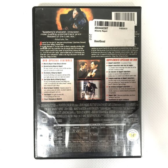 Tom Cruise, Minority Report DVD Widescreen 2 Disc - Picture 2 of 6